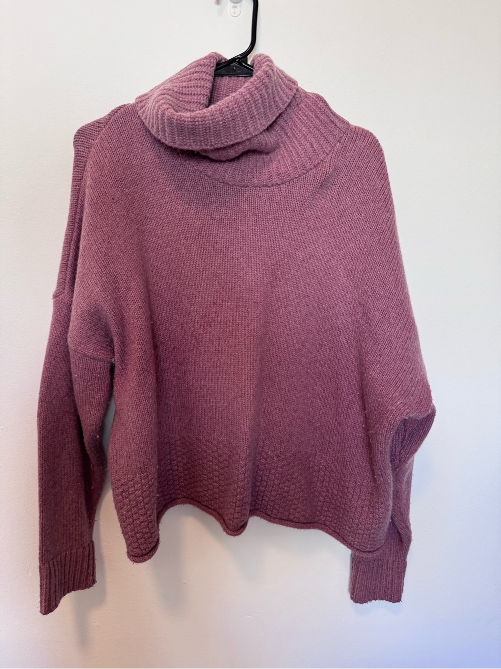 Oversized Mauve Madewell Turtleneck Women's Sweater